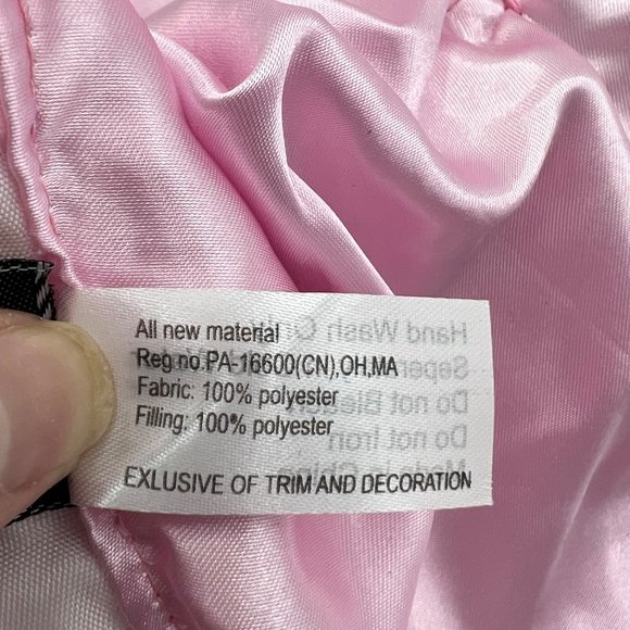 Baby Pink Soft Silky Lamb Lovey Security Blanket - Picture 9 of 13